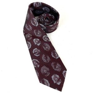 Men’s Oscar de la Renta Tie Necktie Silk Burgundy